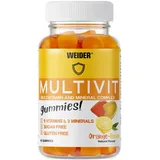 Weider Multivit Gummies, Multivitamin Gummibärchen, leckere Fruchtgummies, Vitamine und Mineralstoffe hochdosiert, zuckerfrei, 40 Portionen, 200 g