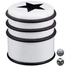 Relaxdays 2 x Türstopper mit Stern, weiß