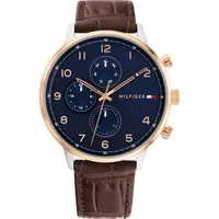 Tommy Hilfiger Leonard 1791987 Herrenchronograph - Braun/Blau