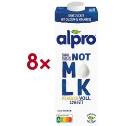 alpro 8er-Pack Haferdrink »Not Milk Drink 3,5% Fett« 1 Liter
