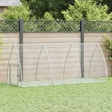 vidaXL Kaninchenkäfig Silbern 300x105x120 cm Verzinkter Stahl