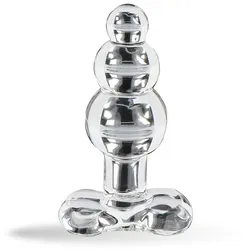 Lovelyness - Analplug aus Glass mit Rippen