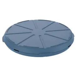 Pizzabox To Go, 100% recycelbar, Wiederverwendbare Menübox für einen sicheren Transport, 1 Stück, Farbe: blau