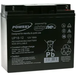 Powery Blei-Gel Akku 12V 18Ah