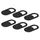 cadorabo 6er Pack Webcam Abdeckung in Schwarz Kamera Schiebe Slider universell kompatibel mit Smartphones Laptops, - Schwarz