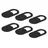 cadorabo 6er Pack Webcam Abdeckung in Schwarz Kamera Schiebe Slider universell kompatibel mit Smartphones Laptops, - Schwarz