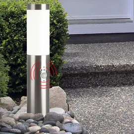 ETC Shop 2er Set Sockelleuchte, Edelstahl Bewegungsmelder, H 45 cm,