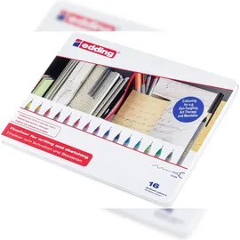 edding 55 Fineliner-Set farbsortiert 0,3 mm, 16 St.