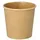 Papstar 50 Portionsbecher, Pappe braun