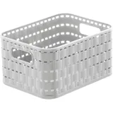 Korb COUNTRY mistelweiß (BHT 18x14x10 cm) - BHT 18x14x10 cm