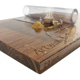Artwelt Tischdecke Transparent Tischfolie 2.0 mm Premium Qualität 270X90cm