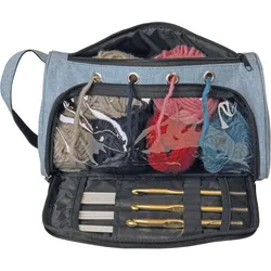 Kleiber Garn-&Strickzubehörtasche Jeans