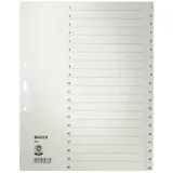 Leitz Register A4, Papier, 20 Blatt, grau