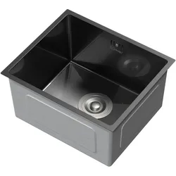 ML-Design Edelstahl Einbauspüle Küchenspüle Spülbecken mit Ablaufgarnitur Spüle 40x34 cm