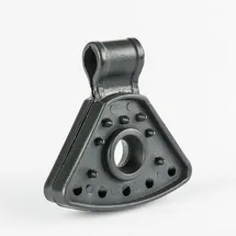 Haga Zaunblende schwarz 1 cm Kunststoff 50 St.