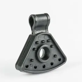 Haga Zaunblende schwarz 1 cm Kunststoff 50 St.