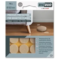 Big-Duo Parkettgleiter rund 22mm fix-o-moll