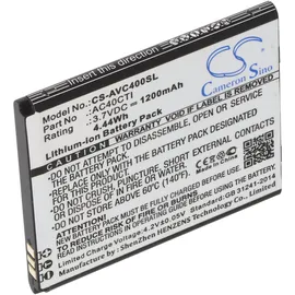 AccuCell Akku nur passend für Archos AC40CTI 55,64x47,85x4,62mm, Archos 40C Titanium 3,7 Volt, 1200mAh, 4,4Wh