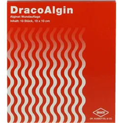 DRACOALGIN 10x10 cm Alginat Wundauflage 10 St Kompressen