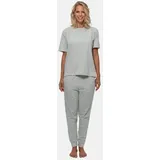 SCHIESSER Schlafanzug Organic Cotton in Grau | Gr.: 48