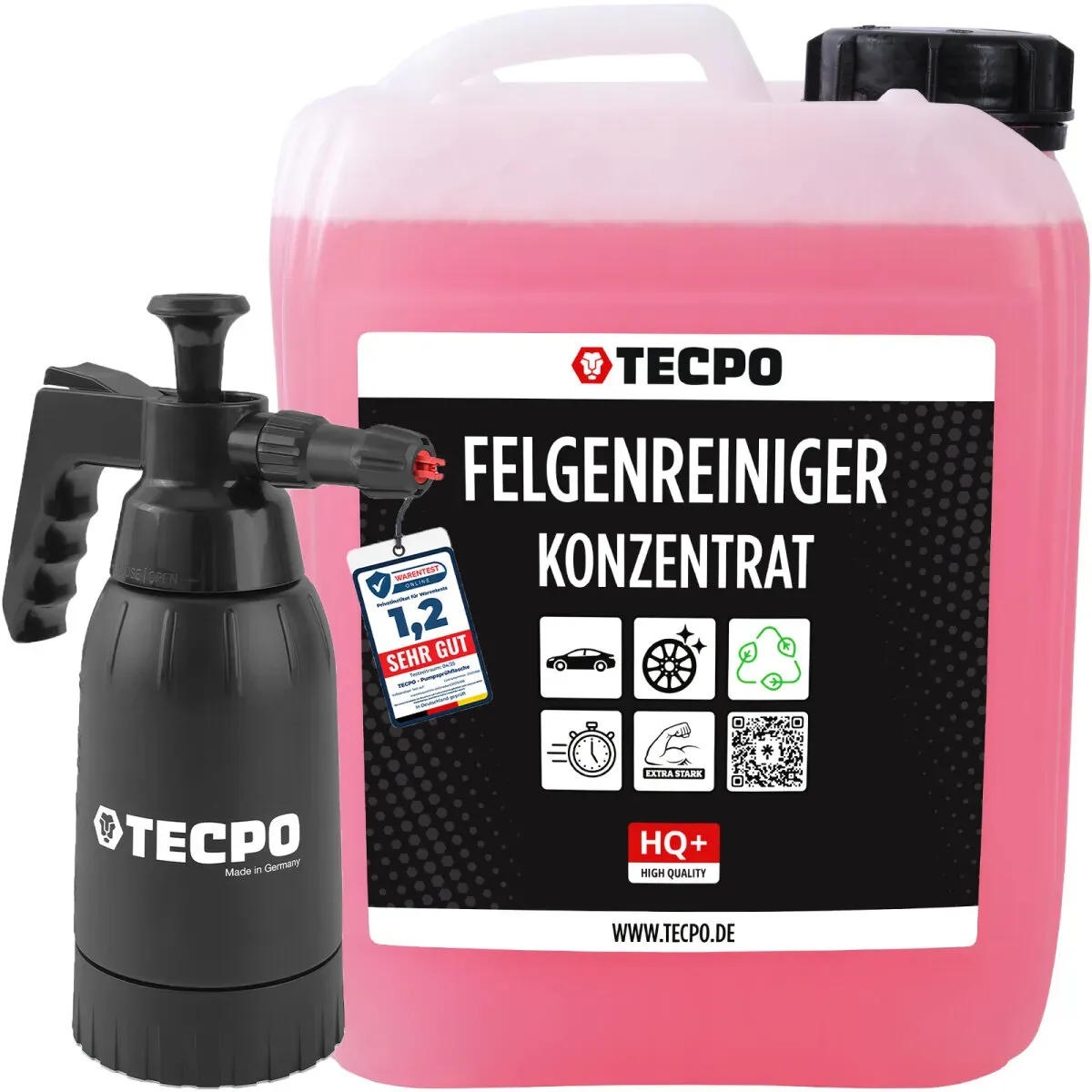 TECPO Felgenreiniger für Alu-, Stahl-und Leichtmetallfelgen,...