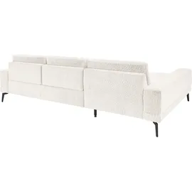 Set One by Musterring Ecksofa "SO 3600 optimaler Sitzkomfort in Federkern o. Kaltschaum, 2 Sitzhöhen", weiß (kama natur), B:293cm H:87cm T:180cm, 100% Polyester, SET ONE BY MUSTERRING, Sofas, Ecksofa, Sitzhöhe 44 cm, Kaltschaum, B 293 x T 180 cm, Kama natur