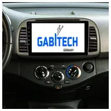 GABITECH 9" Autoradio Android 13 GPS Navi Carplay RDS Für NISSAN MICRA 3 K12 Autoradio (Drahtlos Carplay und Android Auto, 8GB RAM, 128GB ROM)