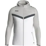 Trainingsjacke mit Kapuze 016 weiß/soft grey/anthra light L