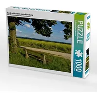 Calvendo Bank mit Ausblick nach Moosburg 1000 Teile Puzzle