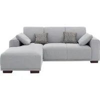 Home Affaire Ecksofa »Bornholm incl. 2 Kissen, Stellmaße 234x162 cm L-Form«, Recamiere wahlweise links oder rechts bestellbar grau