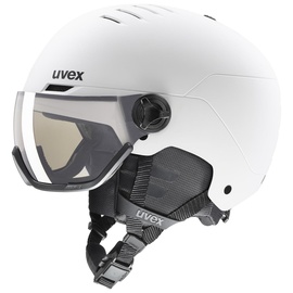 Uvex wanted visor pro Variomatic Skihelm (58-61 cm, 11 white matt,