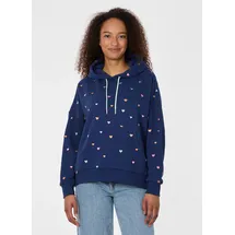 Ragwear PIRITA HEARTS Hoodie bedruckt night blau L
