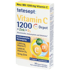 Merz Tetesept Vitamin C 1200+Zink+D3 Depot