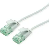 roline recycled material ROLINE RM UTP DataCenter Patchkabel Cat.6A (Class EA), slim, grau, 1 m