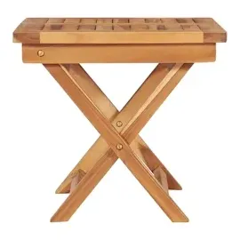 vidaXL Sonnenliegen 2 Stk. mit Tisch und Auflagen Massivholz Teak