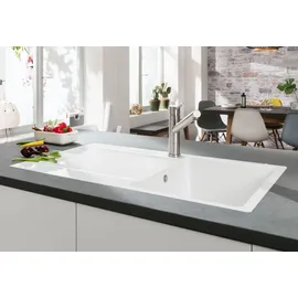 Villeroy & Boch Siluet 50 flat weiß alpin + Handbetätigung