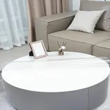 Tischdecke Transparent Rund PVC Tischschutz Abwaschbar Wasserdicht Glasklar Folie Tischfolie Schutzfolie,1.5mm/2.0mmDicke UnterstüTzung Der Anpassung (130CM,1MM)
