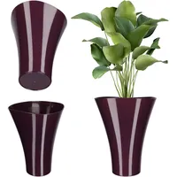 Kadax Blumentopf aus Kunststoff, Blumentopfschutz, 16.5 cm, Violett