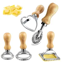 Bssowe 5 Stück Ausstecher Edelstahl Ravioli Ausstecher, Ravioli Ausstecher