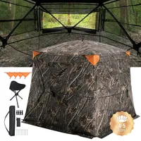 Vevor Jagdversteck, 270° durchsichtiges Bodenversteck, 4–5 Personen Pop-Up-Hirschversteck für