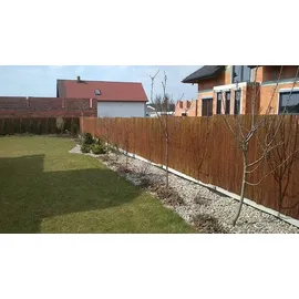 ogrodzenia wiklinowe Windschutz 100 x 500 cm Naturbelassen Holz