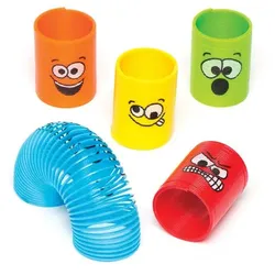 Sprungfedern mit Gesichtern (pro Set 12) Mitgebsel