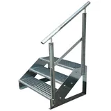 Kaminbau Mierzwa Treppe Freistehend 3 Stufen 57 cm Verzinkt