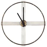 Beliani Wanduhr ASCONA 64 cm 64 Metall Gold