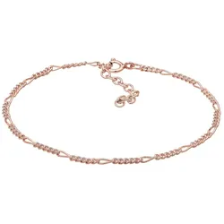 Elli Armband Armkettchen Figaro Basic Klassisch 925er Silber rosefarben Damen 