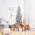 Costway Bleistift Weihnachtsbaum mit Schnee Grün 180 cm