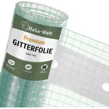 Haga Gitterfolie in 4m Breite (meterware) für Gewächshausbau, Folientunnel