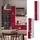 Vicco Apothekerschrank R-Line 30 x 57,2 x 206,8 cm Rot Hochglanz