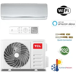 TCL TAC-12CHSD/XA41I-QC Split-Klimaanlage 12.000 BTU mit easy Quick Connection und R32 Kältemittel, Wifi und Amazon Alexa kompatibel