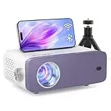 Mini Beamer, VOPLLS Mini 25000L WiFi Bluetooth Beamer Full HD 1080P Unterstützt, Tragbar Video Projektor mit 50% Zoom, Heimkino Projektor für Handy, Tablet/Laptop/PC/TV-Box, USB, HDMI, AV